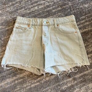 H&M Light Wash Denim Jean Shorts